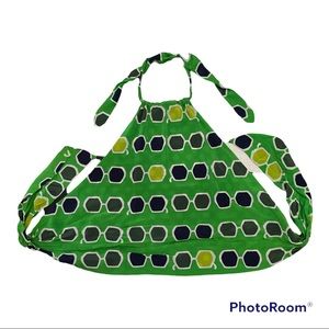 Trina Turk Tamika Silk reversible Halter top 100% silk s